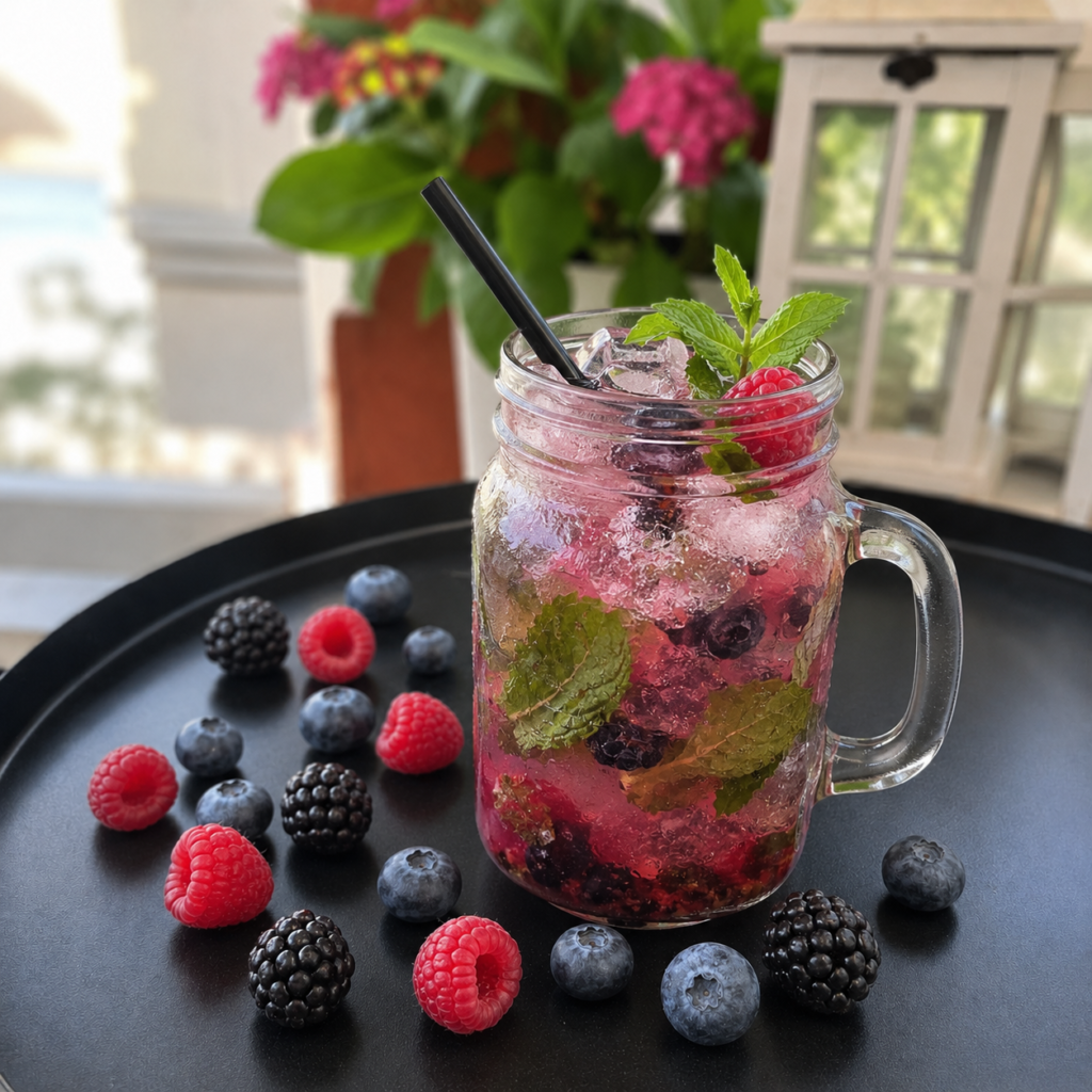 berry mojito lemonade avantgard rooftop bar
